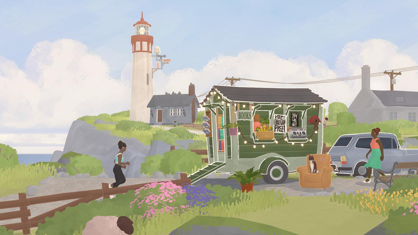 Tiny Bookshop background